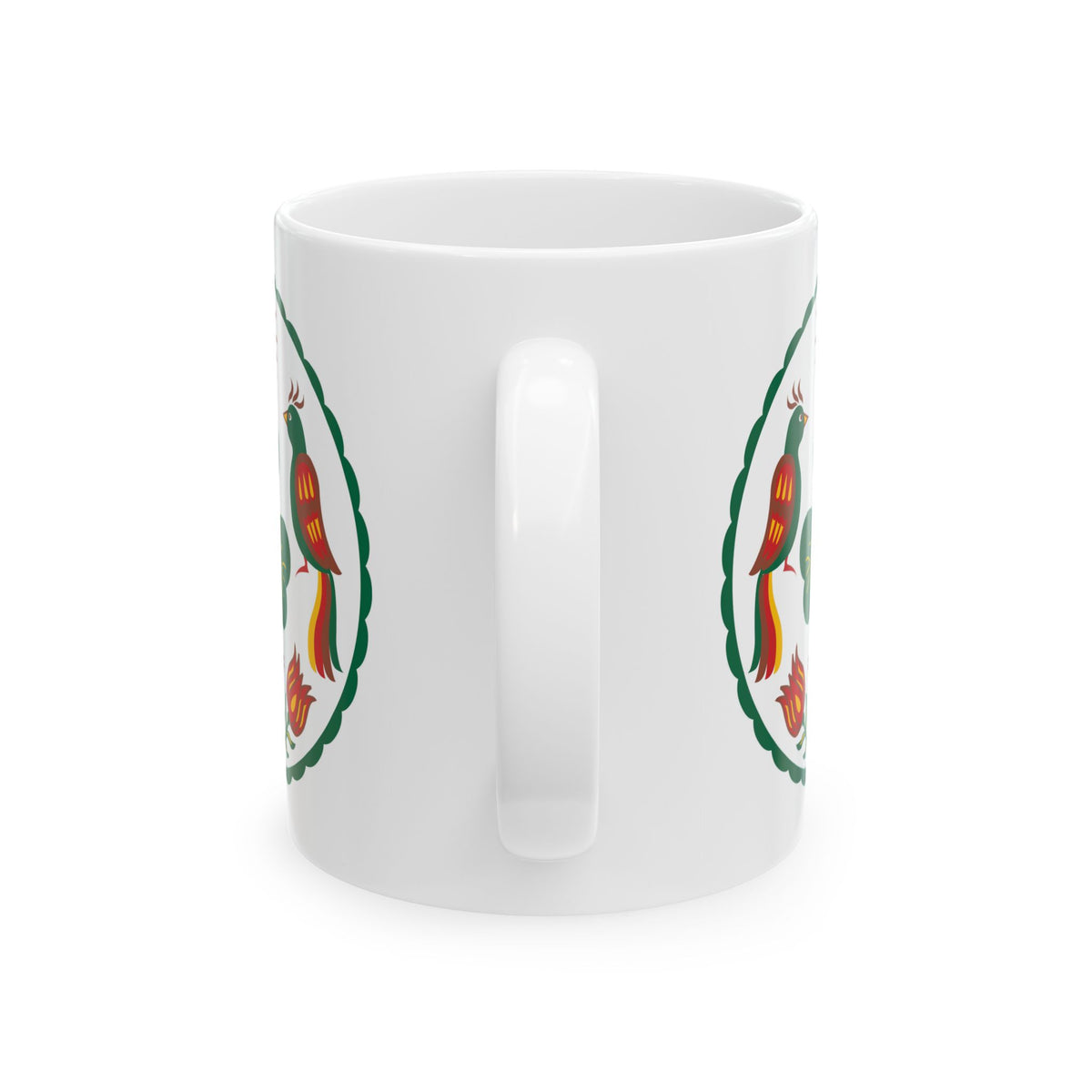 Luck of the Irish — Colorful Retro Bird & Floral 11oz/15oz Coffee Cup